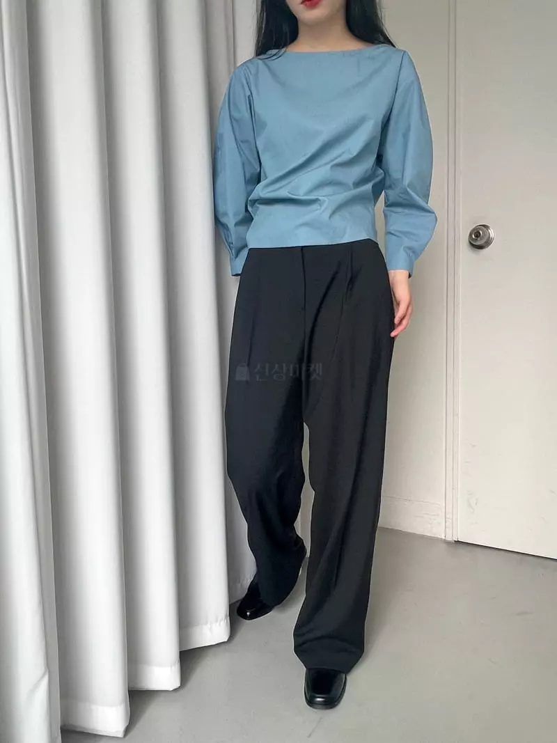 Cocoschon - Korean Women Fashion - #womensfashion - Two Tuck Blouse - 2