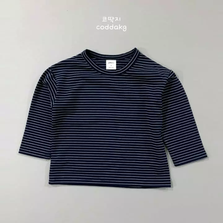 Coddackgi - Korean Children Fashion - #Kfashion4kids - Stripes Piping Tee - 2