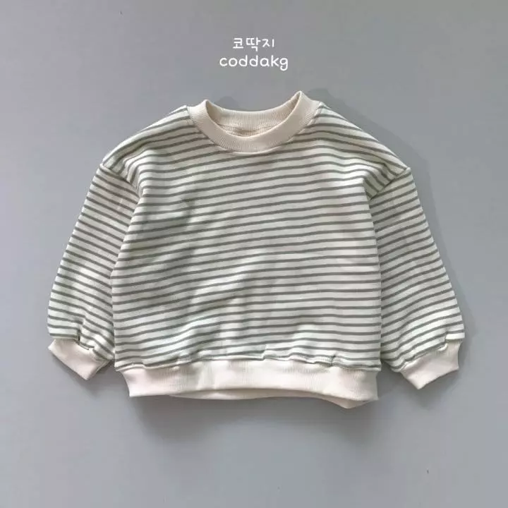 Coddackgi - Korean Children Fashion - #childrensboutique - Stripes Sweatshirt - 3