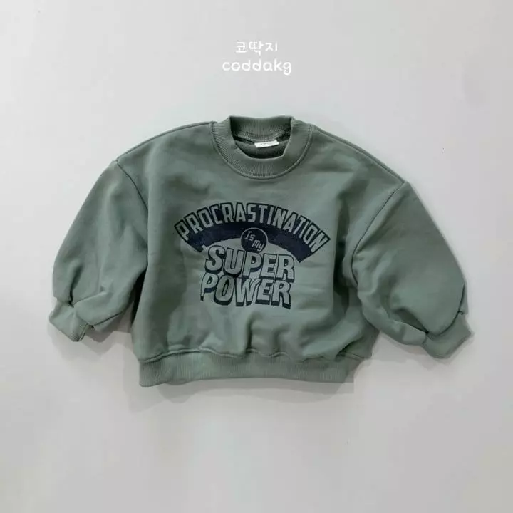 Coddackgi - Korean Children Fashion - #designkidswear - Super Power Sweatshirt - 7