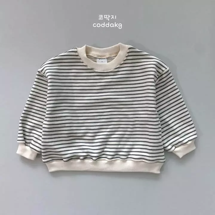 Coddackgi - Korean Children Fashion - #childrensboutique - Stripes Sweatshirt - 4
