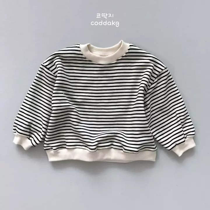 Coddackgi - Korean Children Fashion - #discoveringself - Stripes Sweatshirt - 5