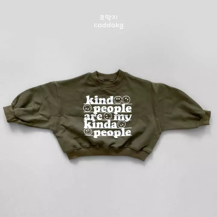 Coddackgi - Korean Children Fashion - #kidzfashiontrend - Kind People Sweatshirt - 6