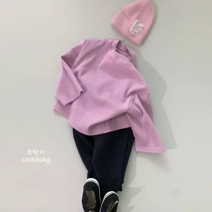 Coddackgi - Korean Children Fashion - #kidzfashiontrend - Waffle Tee - 3