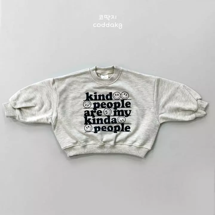 Coddackgi - Korean Children Fashion - #littlefashionista - Kind People Sweatshirt - 8