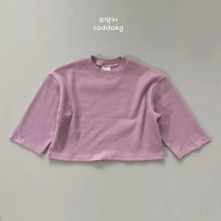 Coddackgi - Korean Children Fashion - #littlefashionista - Waffle Tee - 5