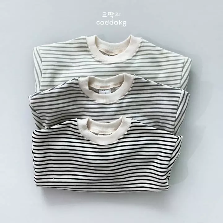 Coddackgi - Korean Children Fashion - #stylishchildhood - Stripes Sweatshirt