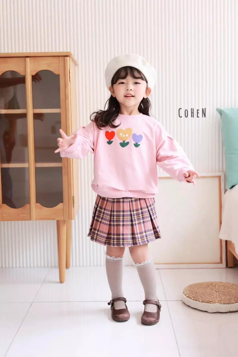 Cohen - Korean Children Fashion - #kidzfashiontrend - Check Skirt Pants - 4