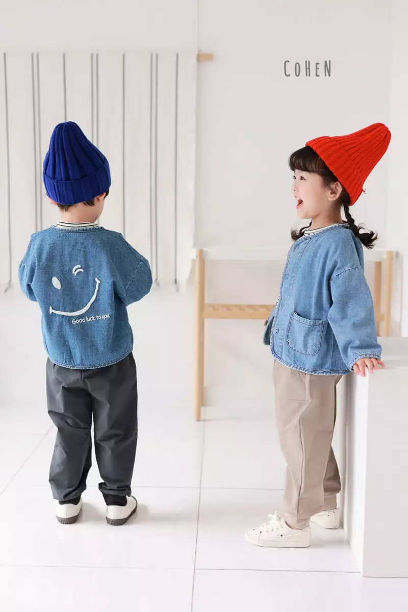 Cohen - Korean Children Fashion - #childofig - Smile Denim Jacket - 5