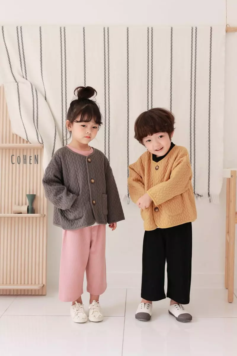 Cohen - Korean Children Fashion - #childofig - Twist Quilting Jacket - 3
