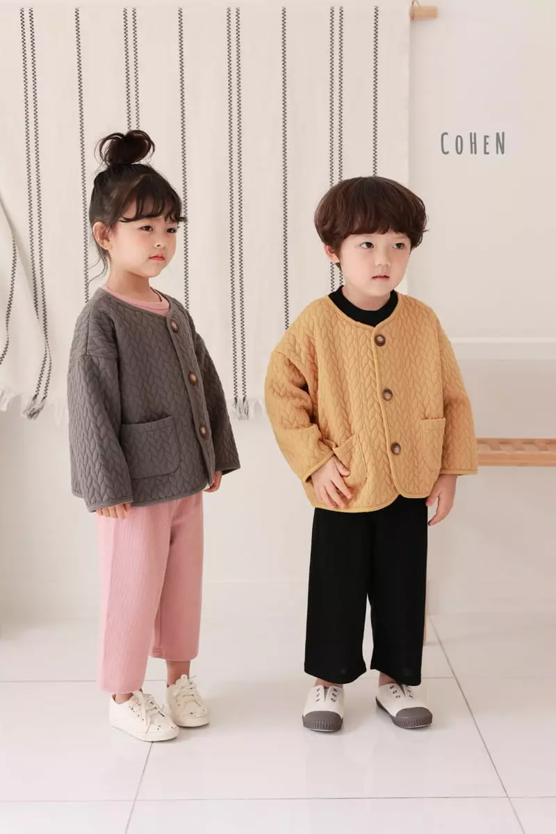 Cohen - Korean Children Fashion - #childofig - Twist Quilting Jacket - 4