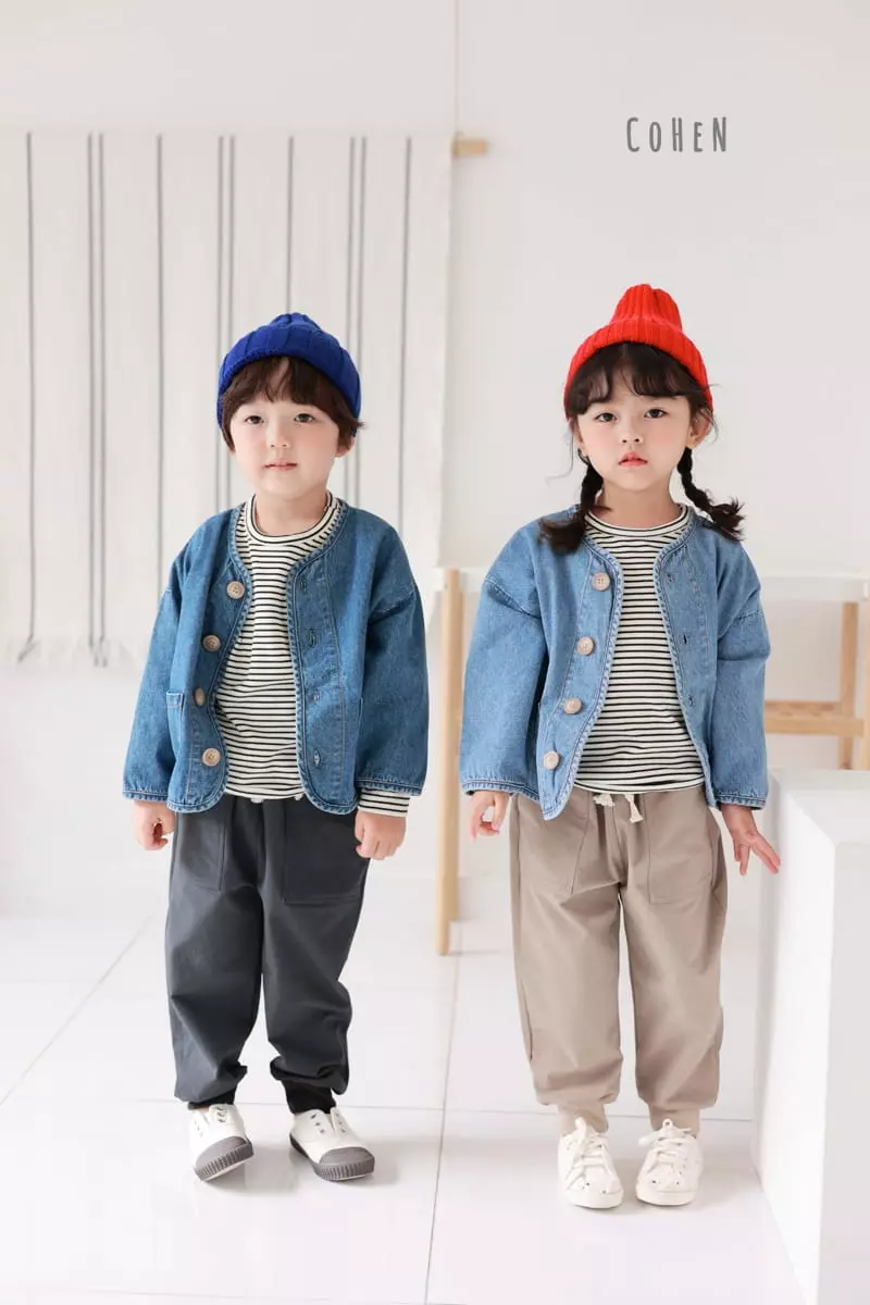 Cohen - Korean Children Fashion - #childrensboutique - Smile Denim Jacket - 6