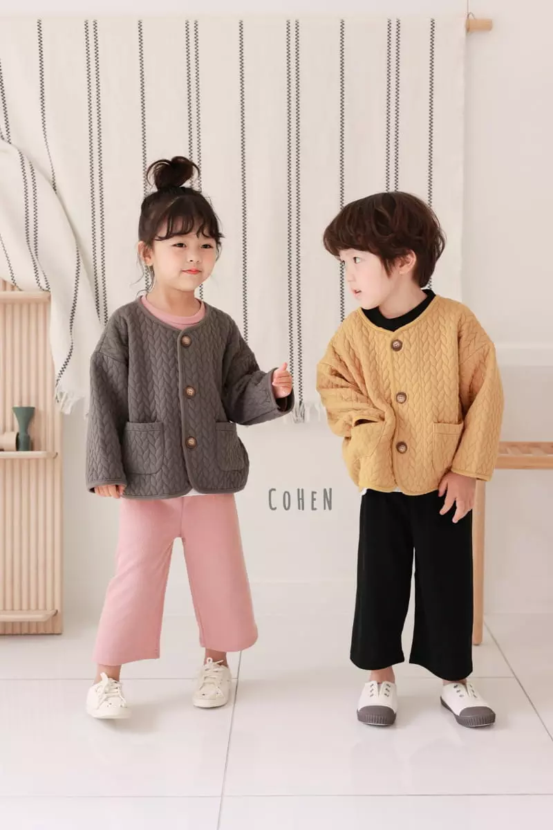 Cohen - Korean Children Fashion - #childrensboutique - Twist Quilting Jacket - 5