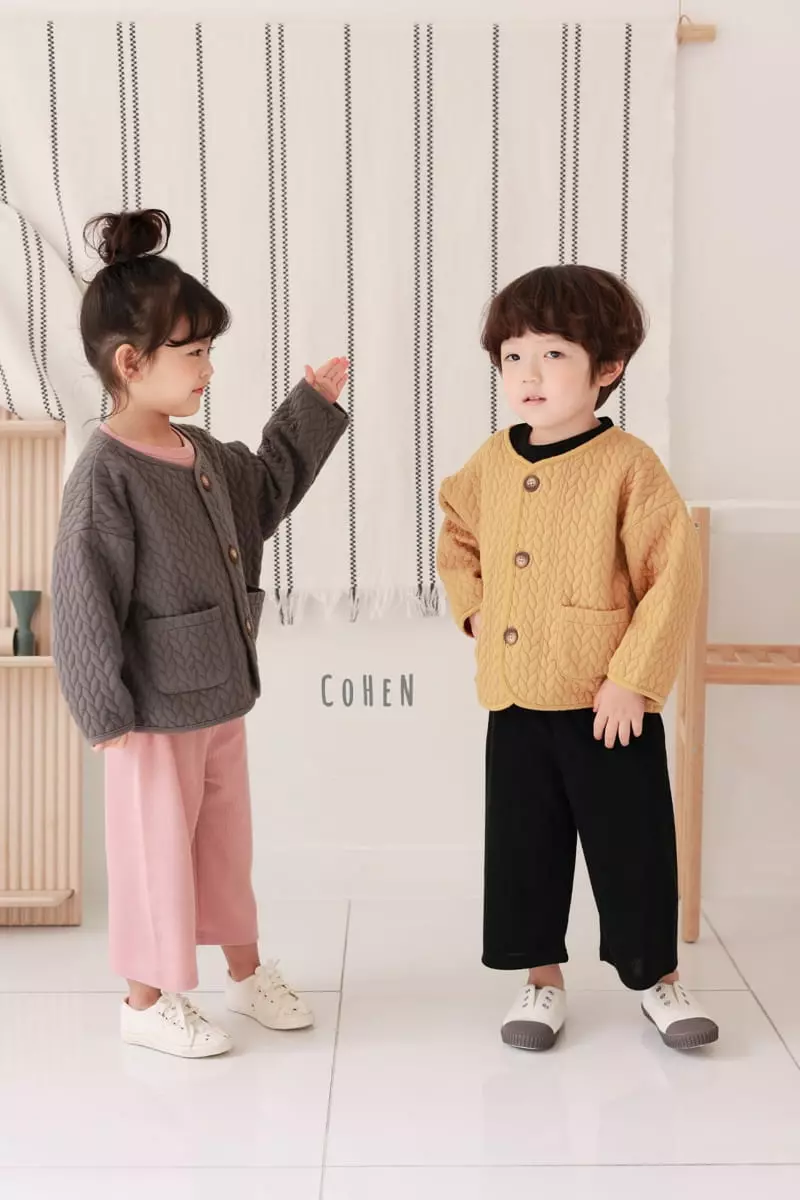 Cohen - Korean Children Fashion - #designkidswear - Twist Quilting Jacket - 6