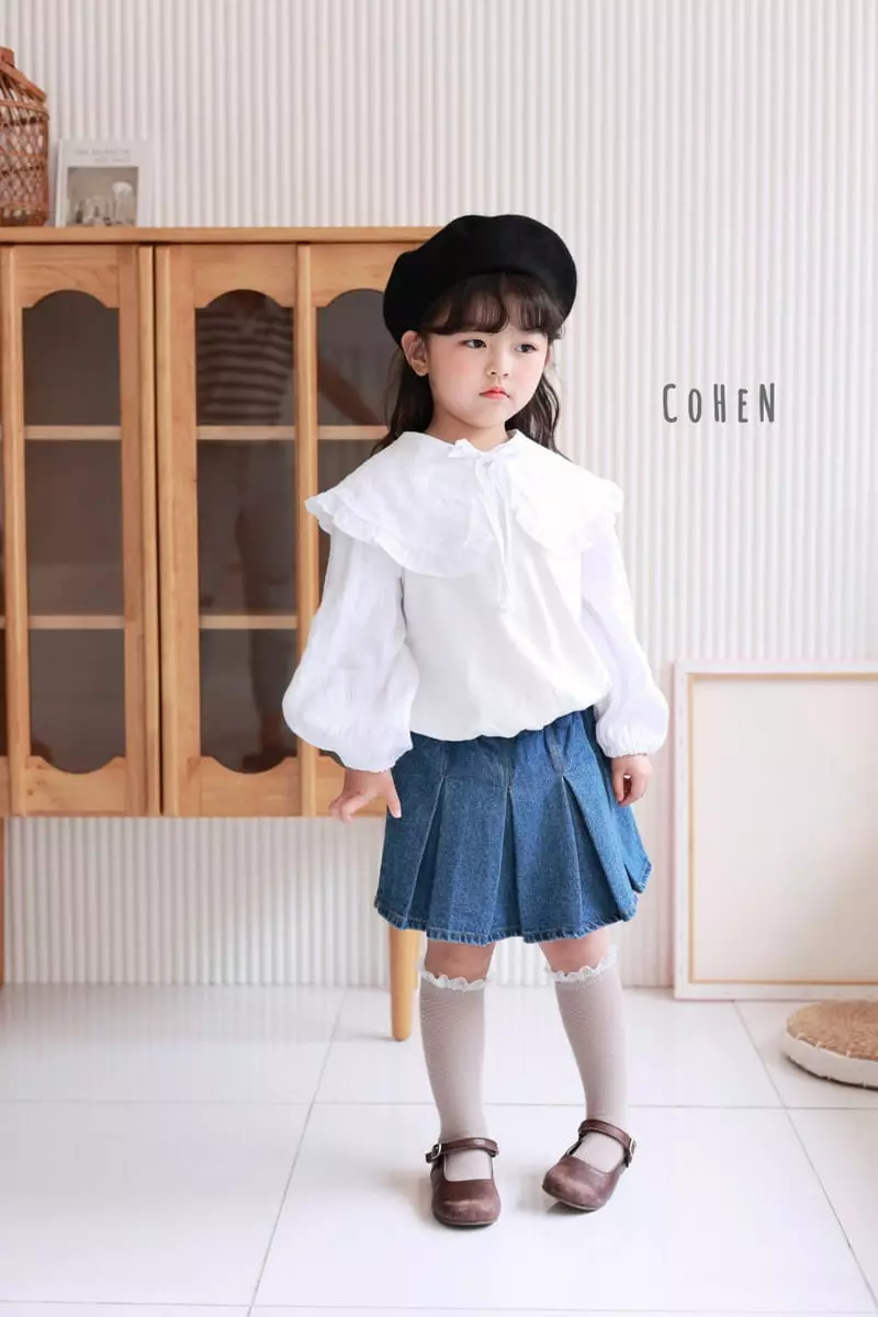 Cohen - Korean Children Fashion - #discoveringself - Denim Skirt Pants - 2