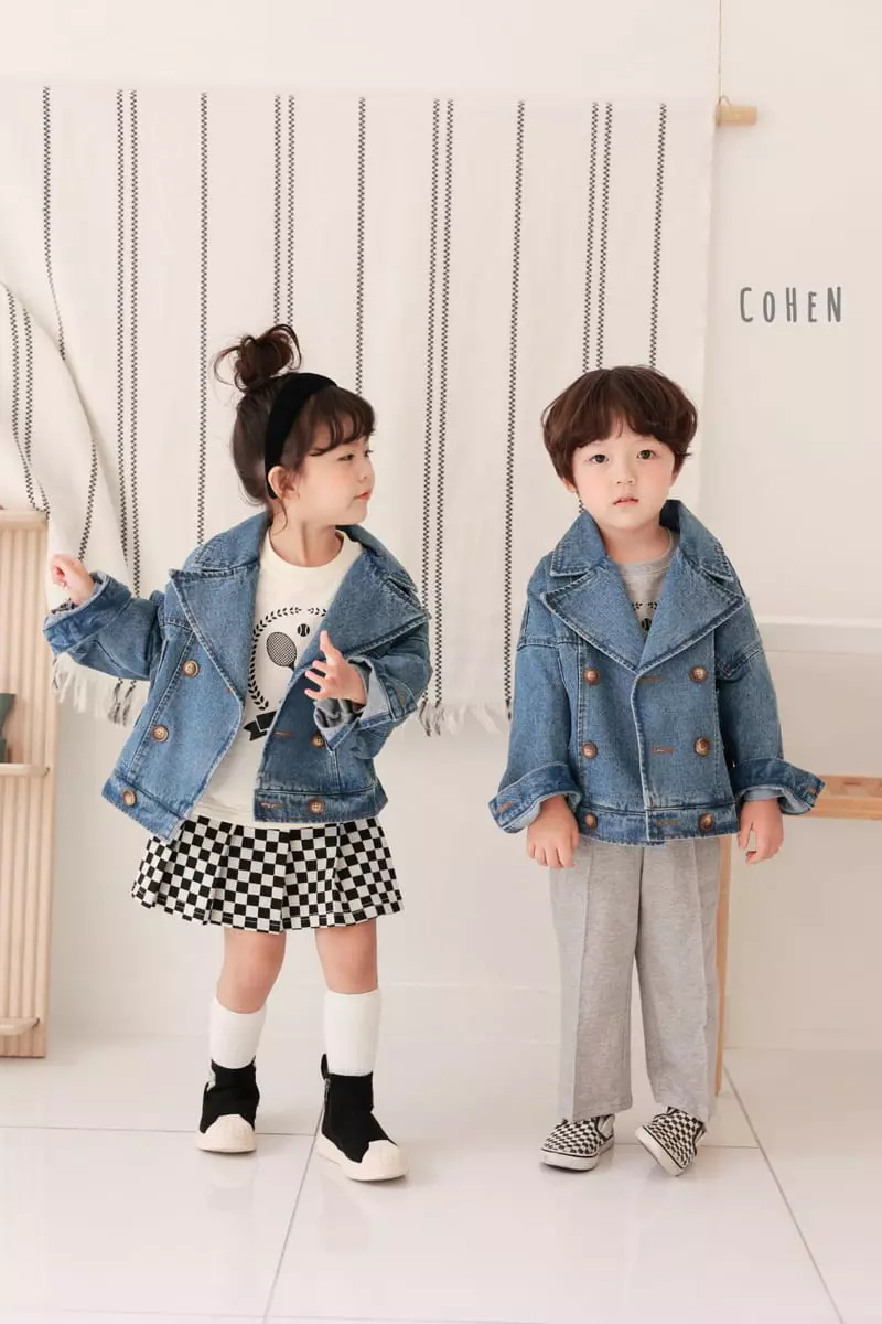 Cohen - Korean Children Fashion - #discoveringself - Denim Short Jacket - 3