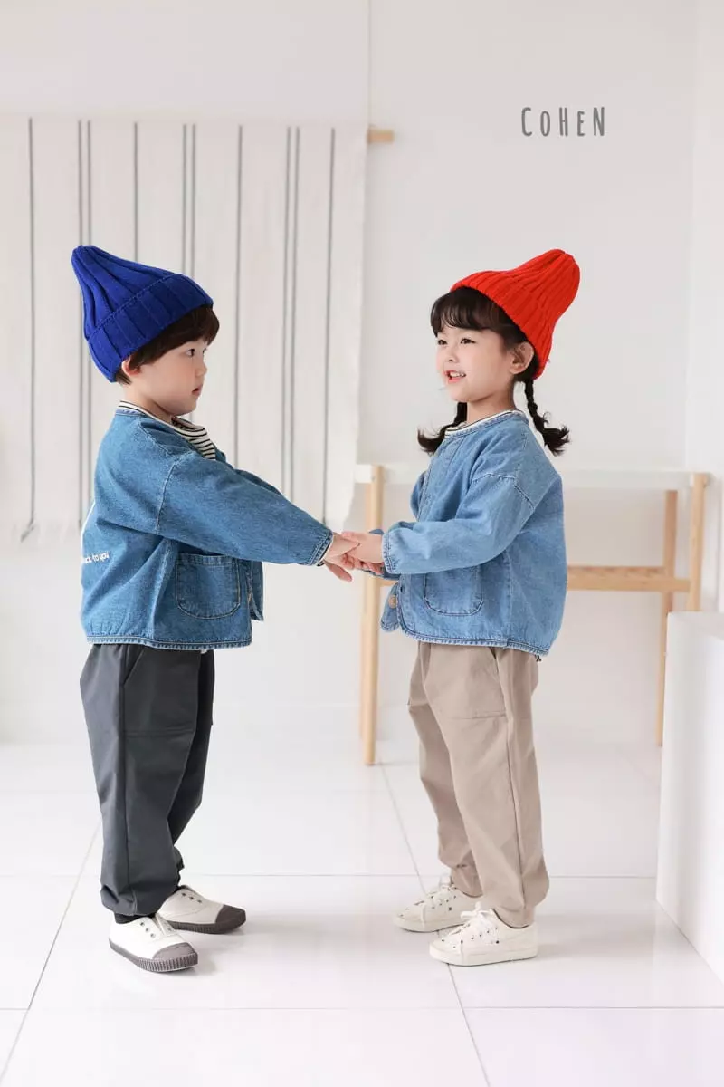 Cohen - Korean Children Fashion - #fashionkids - Smile Denim Jacket - 9