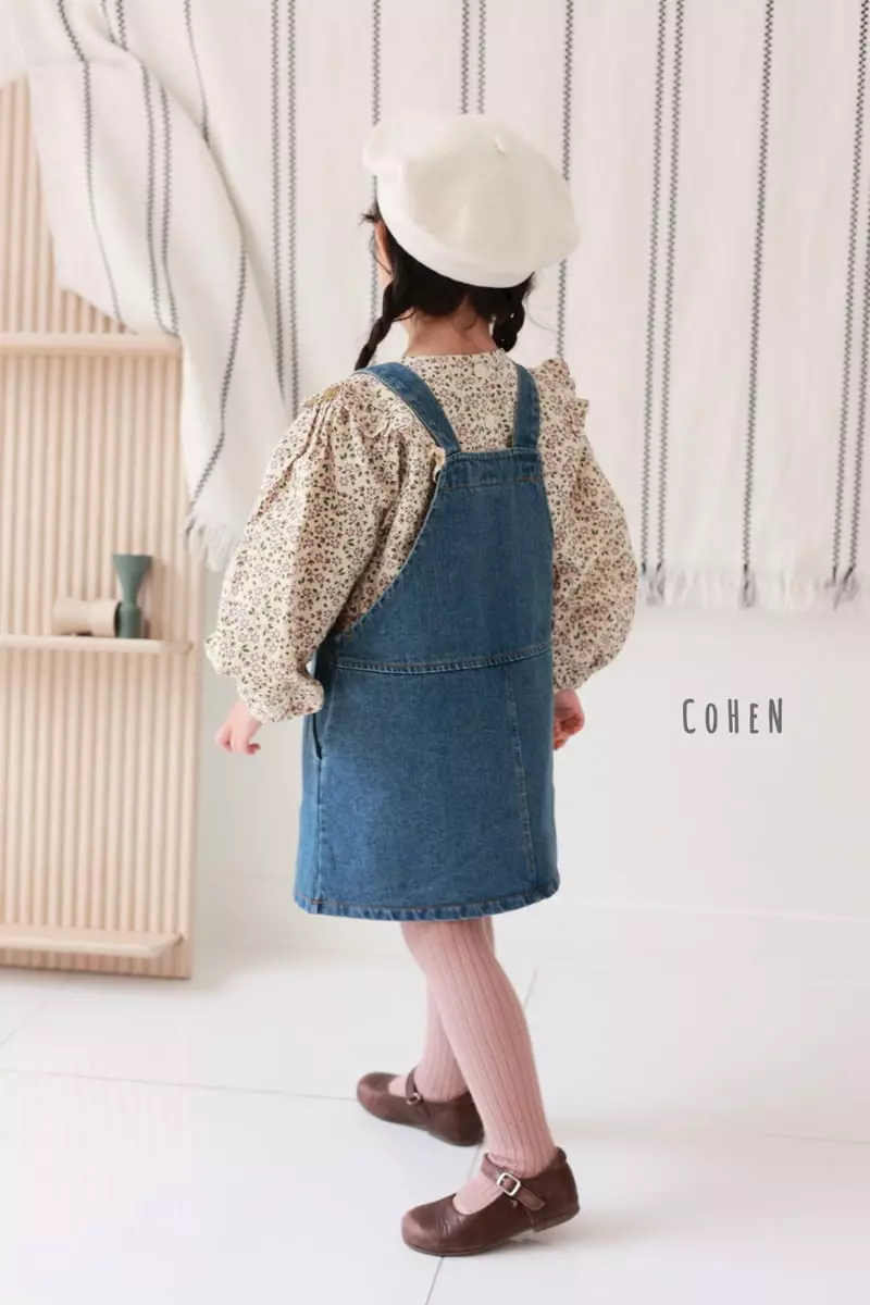 Cohen - Korean Children Fashion - #fashionkids - Denim Dungarees Skirt - 5