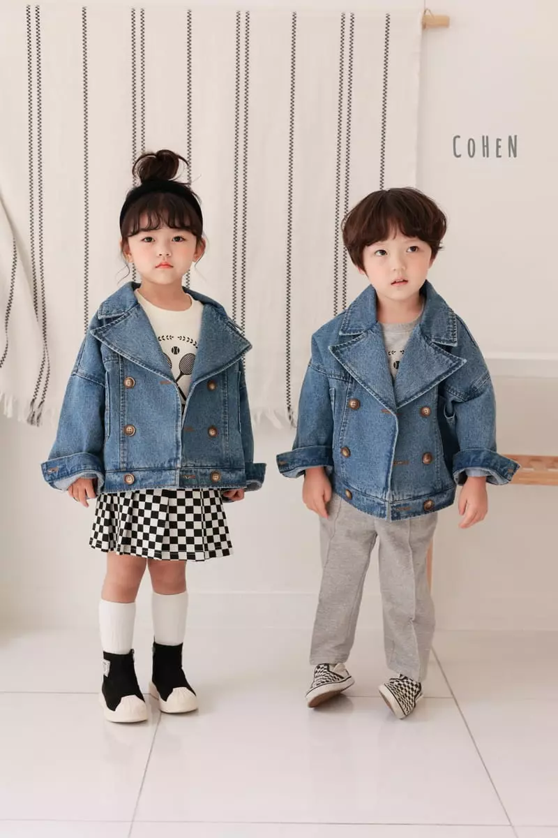 Cohen - Korean Children Fashion - #discoveringself - Denim Short Jacket - 4