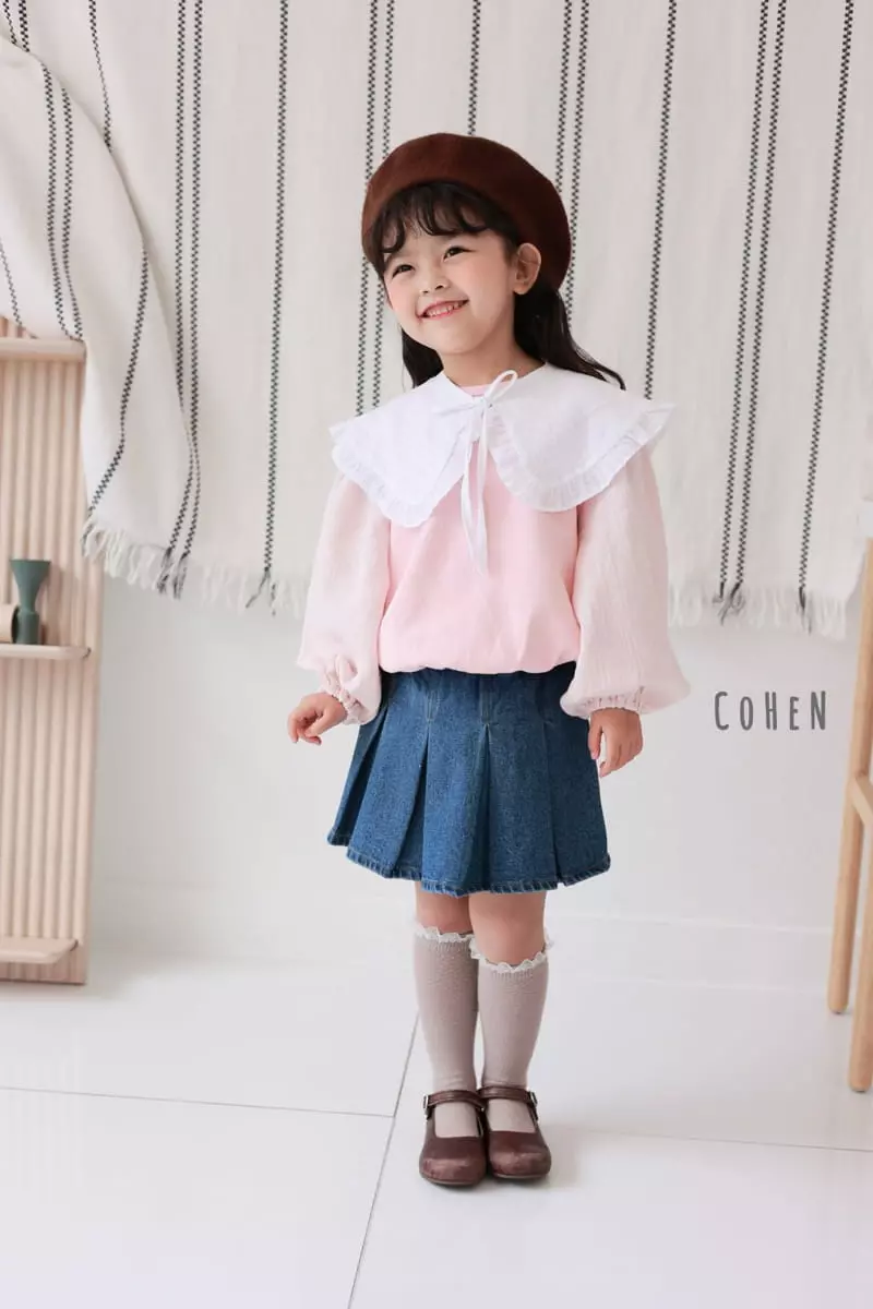 Cohen - Korean Children Fashion - #kidsstore - Collar Tee