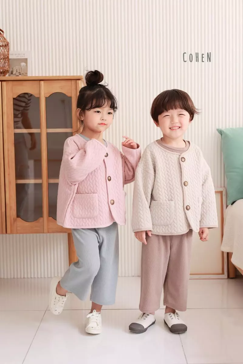 Cohen - Korean Children Fashion - #kidsstore - Twist Quilting Jacket - 10