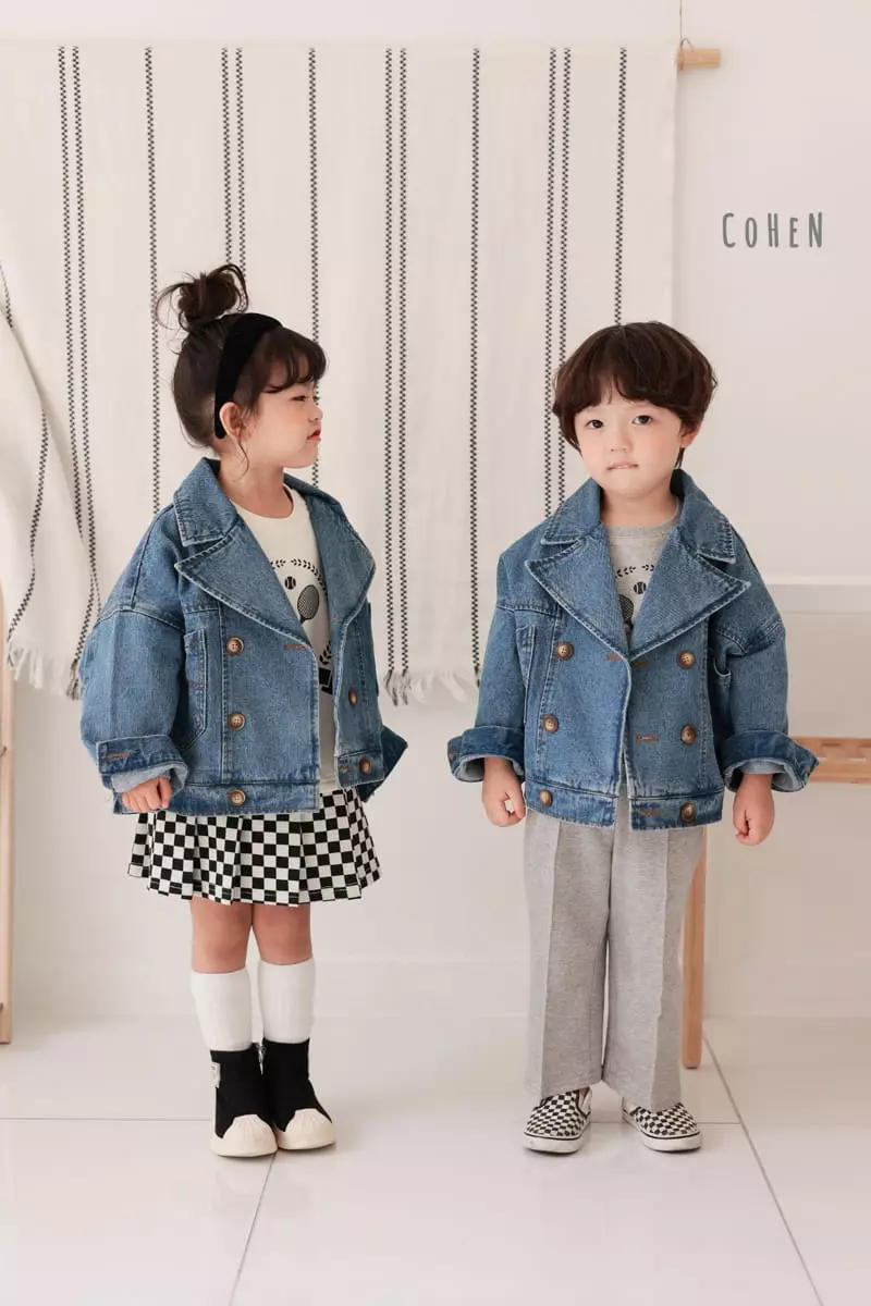 Cohen - Korean Children Fashion - #kidsstore - Denim Short Jacket - 6