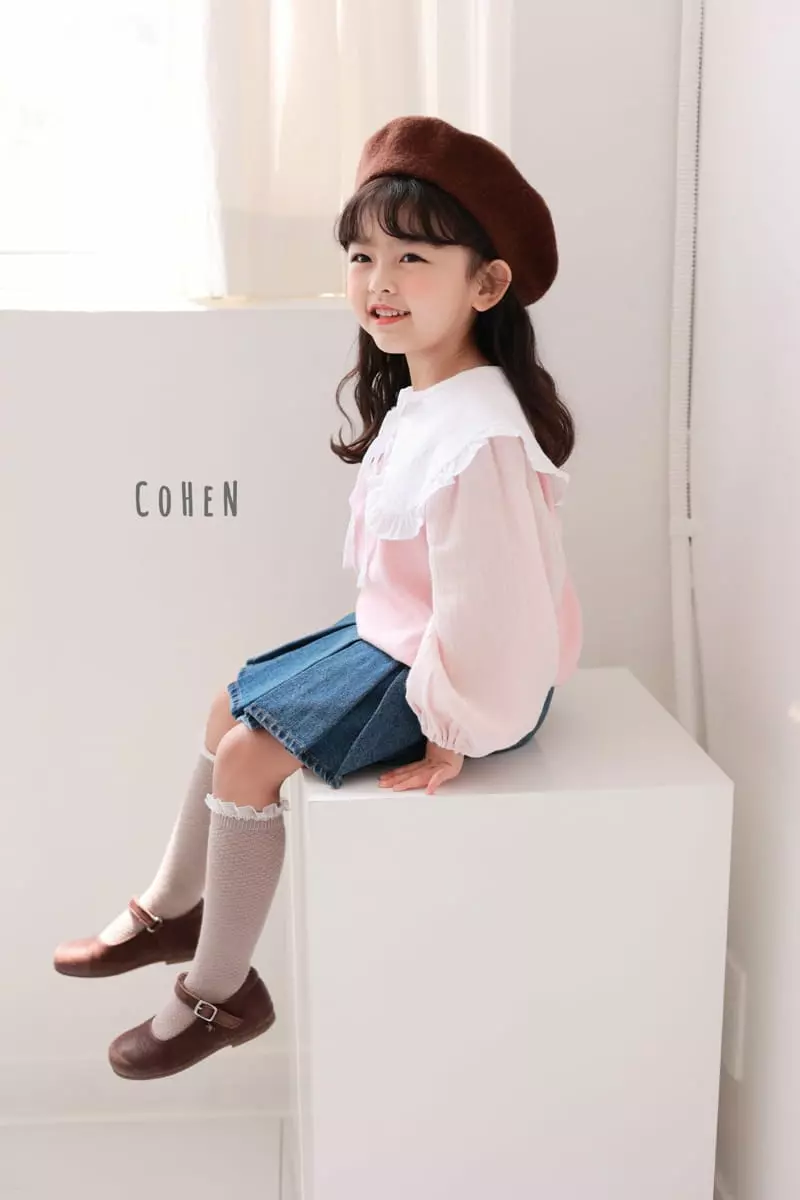 Cohen - Korean Children Fashion - #kidzfashiontrend - Denim Skirt Pants - 6