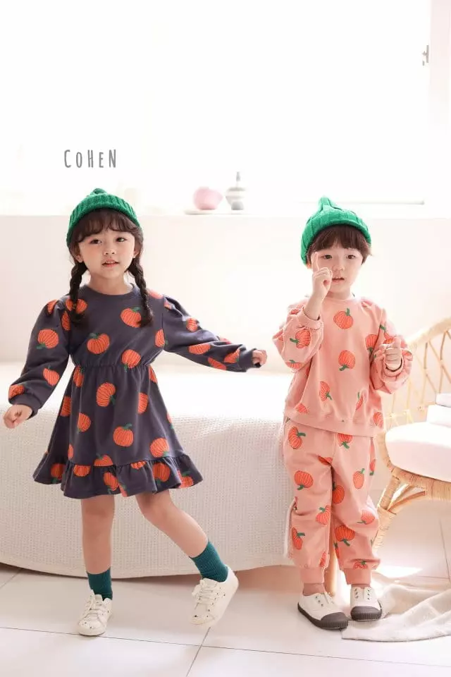 Cohen - Korean Children Fashion - #kidzfashiontrend - Pumpkin One-piece