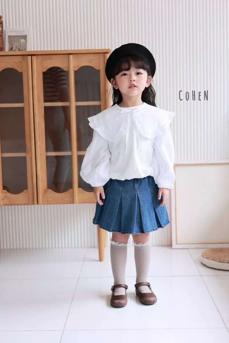 Cohen - Korean Children Fashion - #littlefashionista - Denim Skirt Pants - 8