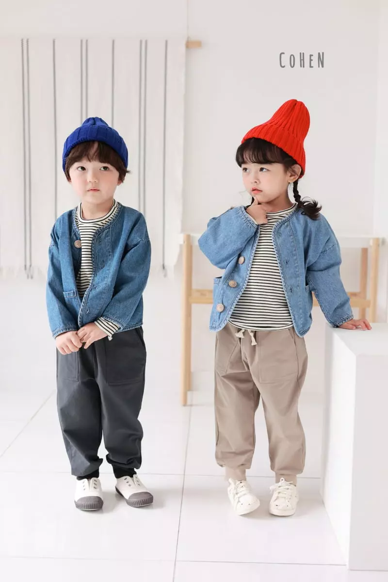 Cohen - Korean Children Fashion - #minifashionista - Smile Denim Jacket - 2