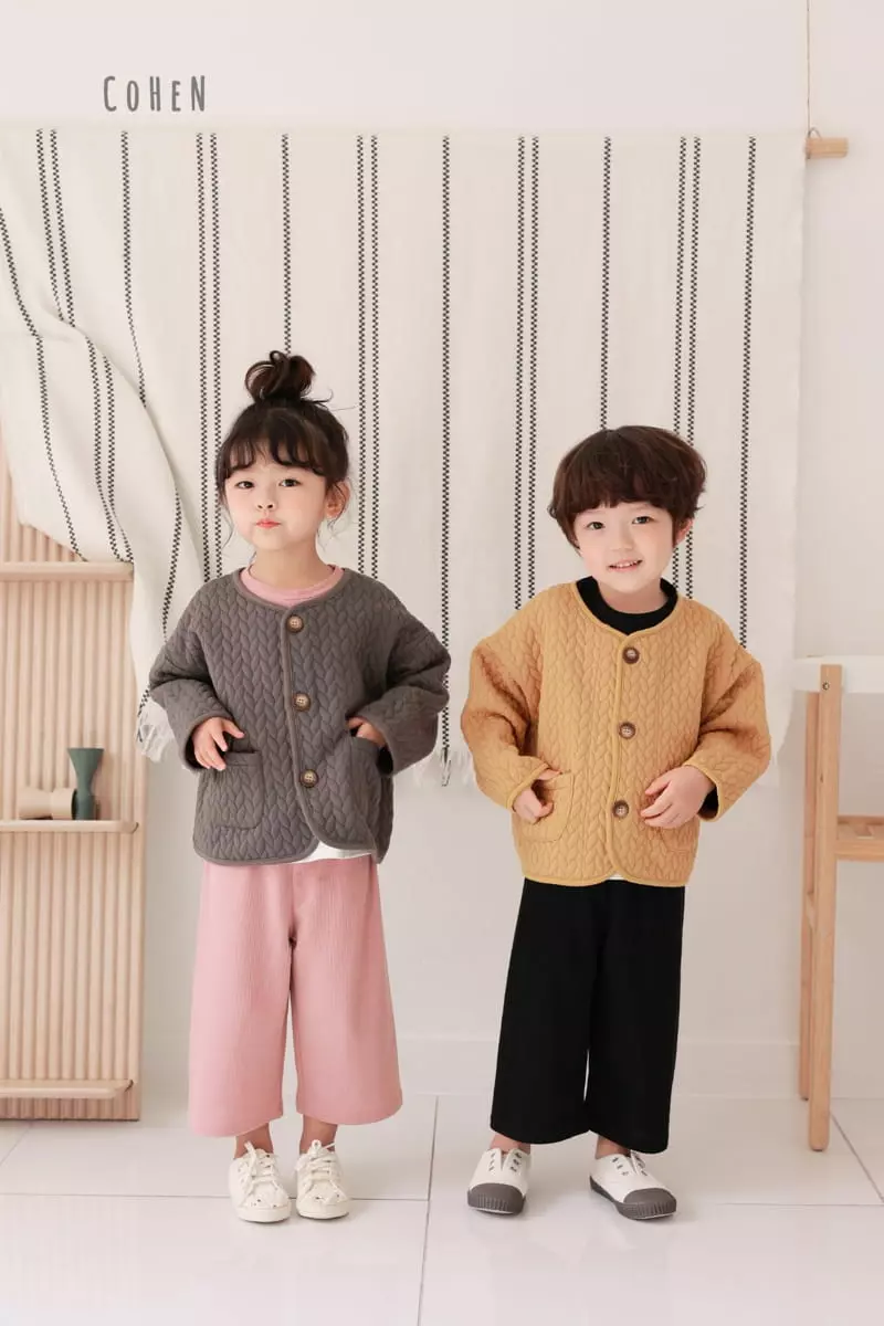 Cohen - Korean Children Fashion - #minifashionista - Twist Quilting Jacket