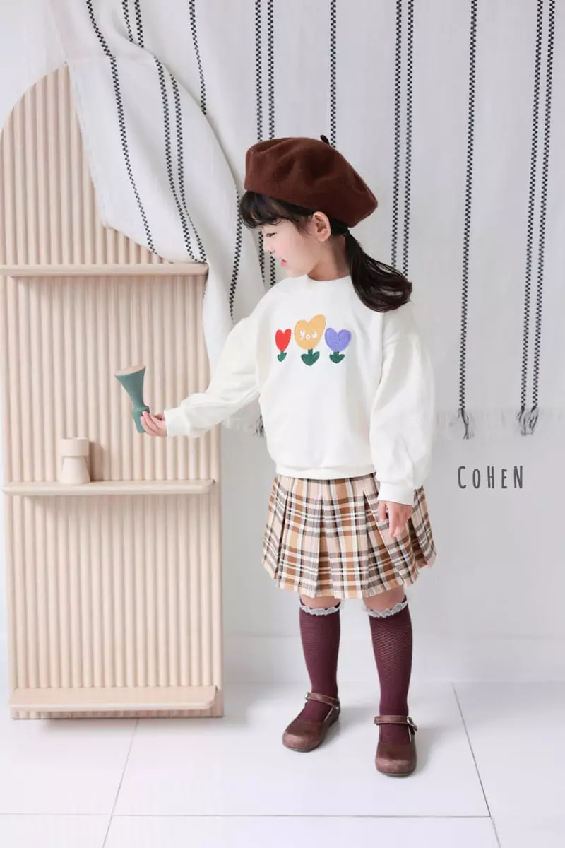 Cohen - Korean Children Fashion - #prettylittlegirls - Check Skirt Pants - 8