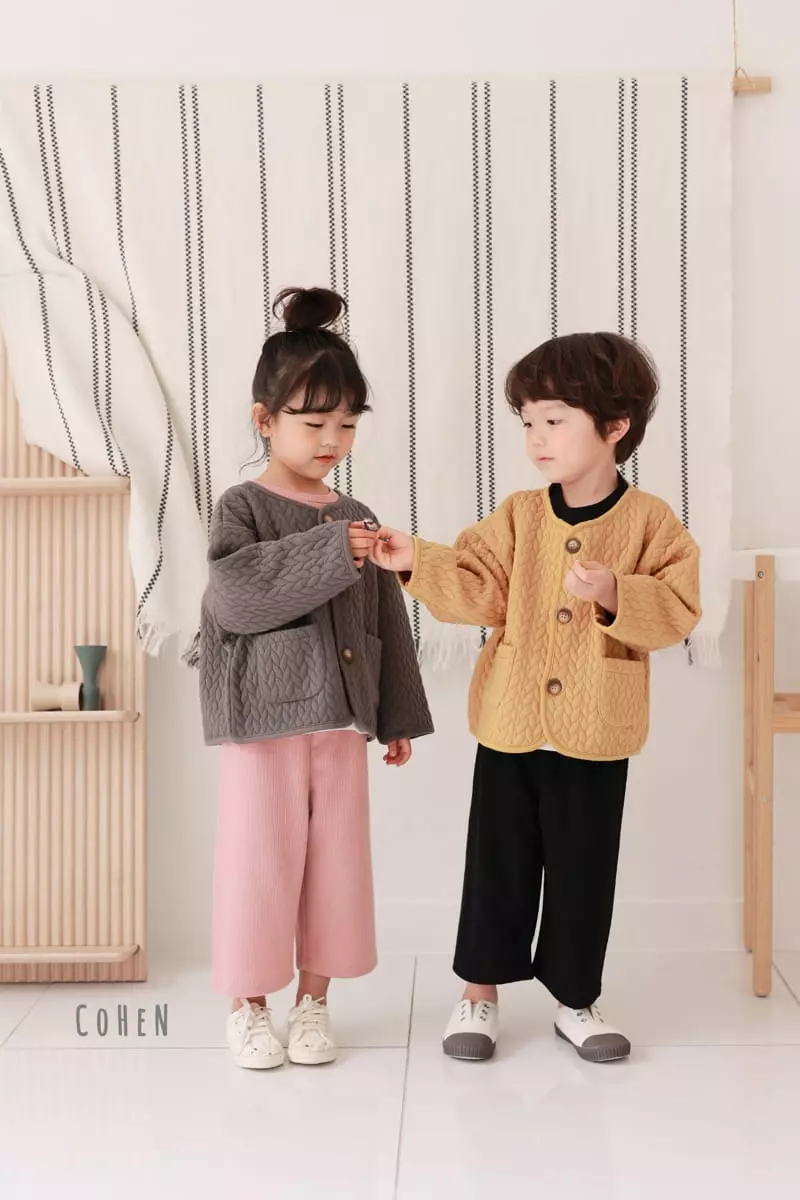 Cohen - Korean Children Fashion - #prettylittlegirls - Twist Quilting Jacket - 2