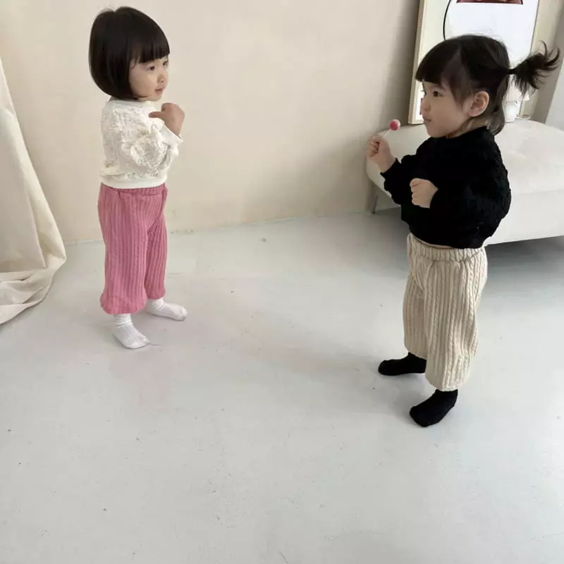 Color - Korean Children Fashion - #prettylittlegirls - Embo Sweatshirt - 5