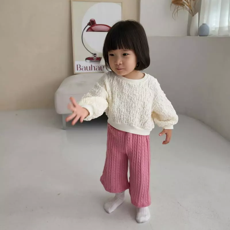Color - Korean Children Fashion - #stylishchildhood - Embo Sweatshirt - 8
