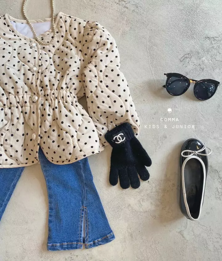 Comma - Korean Children Fashion - #prettylittlegirls - Slit Denim Pants - 4
