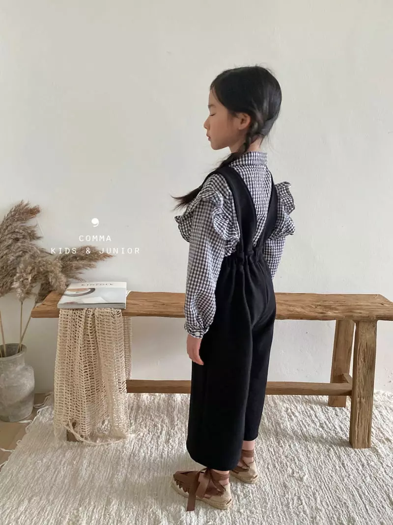 Comma - Korean Children Fashion - #childofig - Check Ruffle Blouse - 11