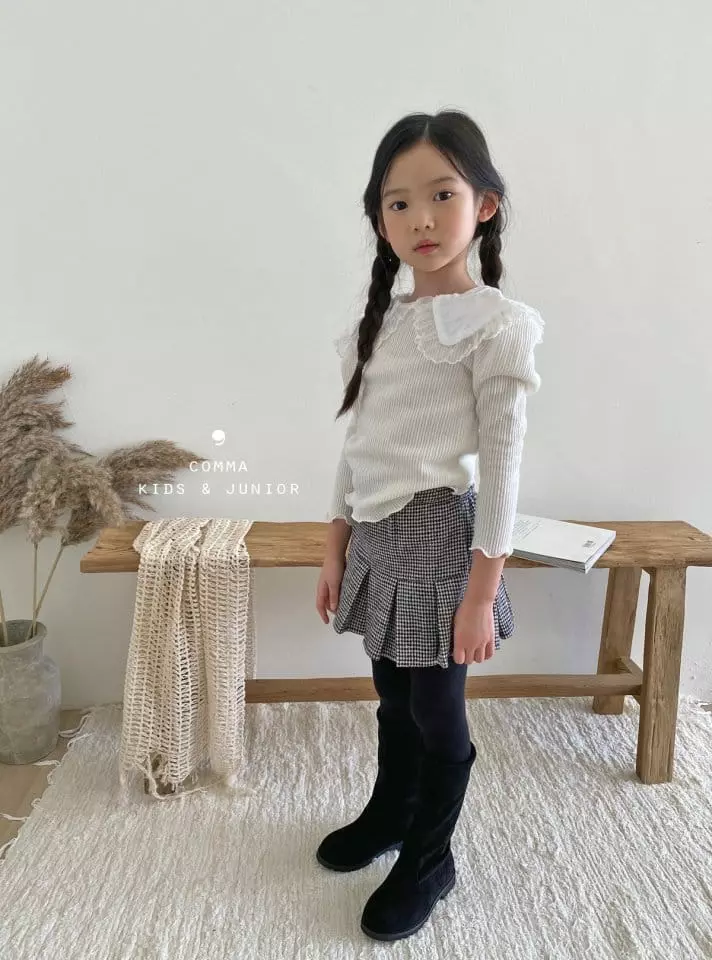 Comma - Korean Children Fashion - #childofig - Small Check Leggings - 9