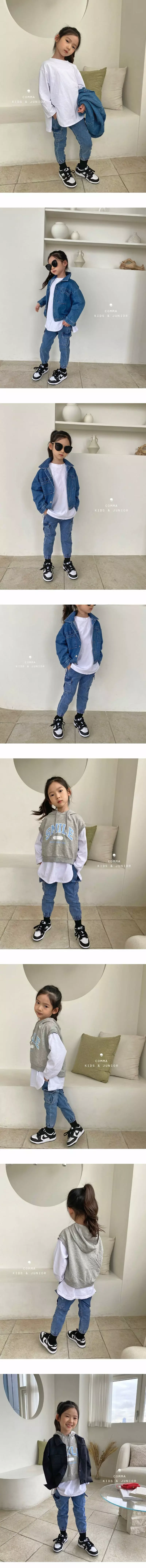 Comma - Korean Children Fashion - #childofig - Dneim Cargo Pants