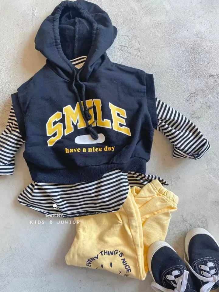 Comma - Korean Children Fashion - #childrensboutique - Hoody Vest - 5