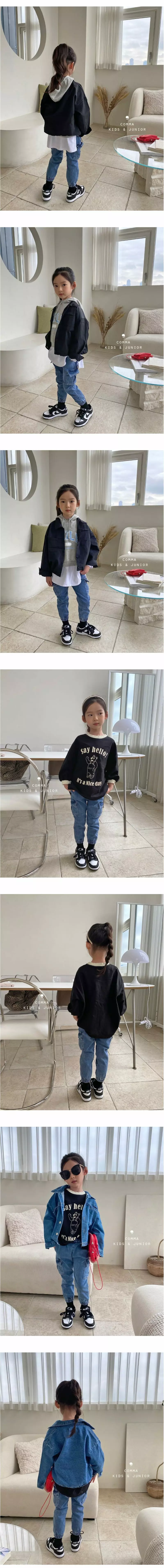 Comma - Korean Children Fashion - #childrensboutique - Dneim Cargo Pants - 2
