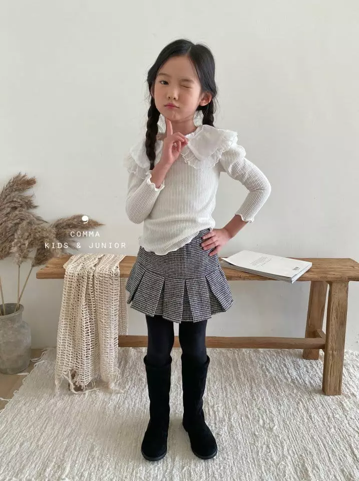 Comma - Korean Children Fashion - #designkidswear - Small Check Leggings - 11