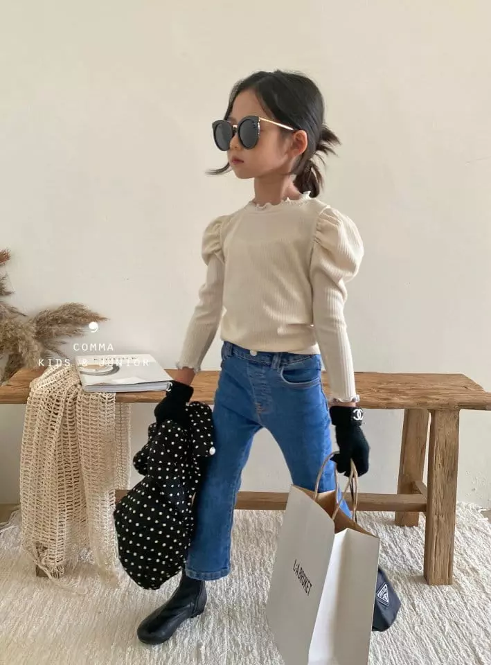 Comma - Korean Children Fashion - #designkidswear - Yuri Rib Tee - 9