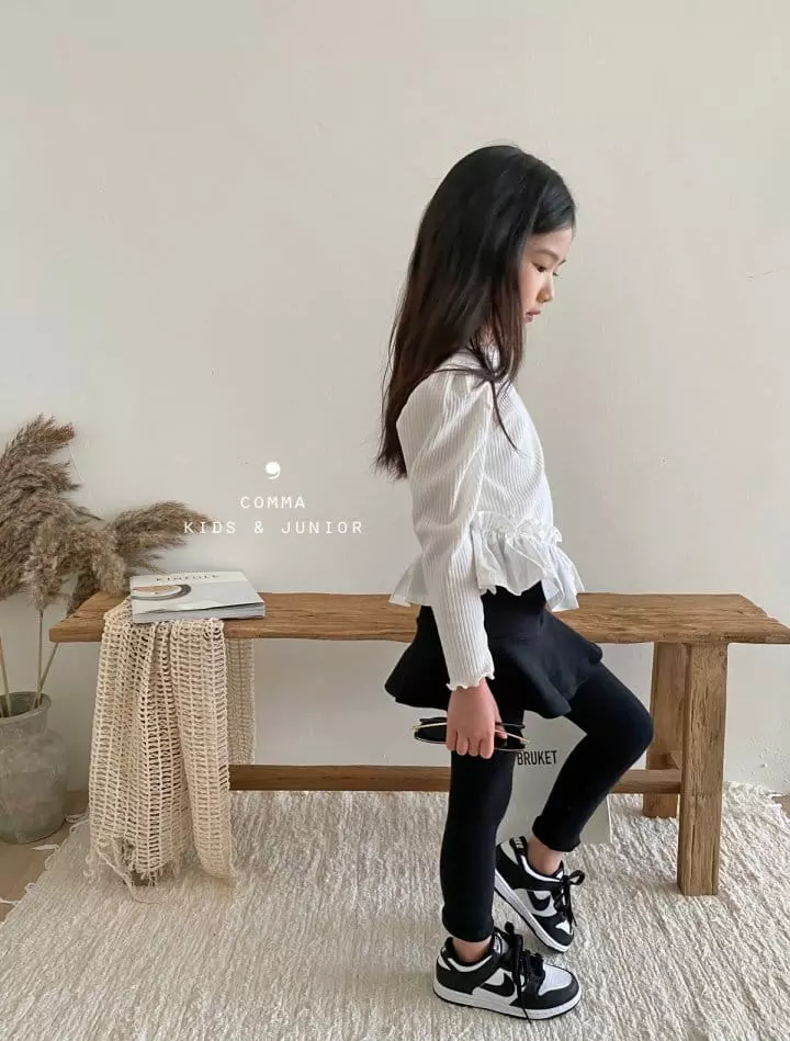 Comma - Korean Children Fashion - #designkidswear - Daily Denim Skirt Leggings - 5