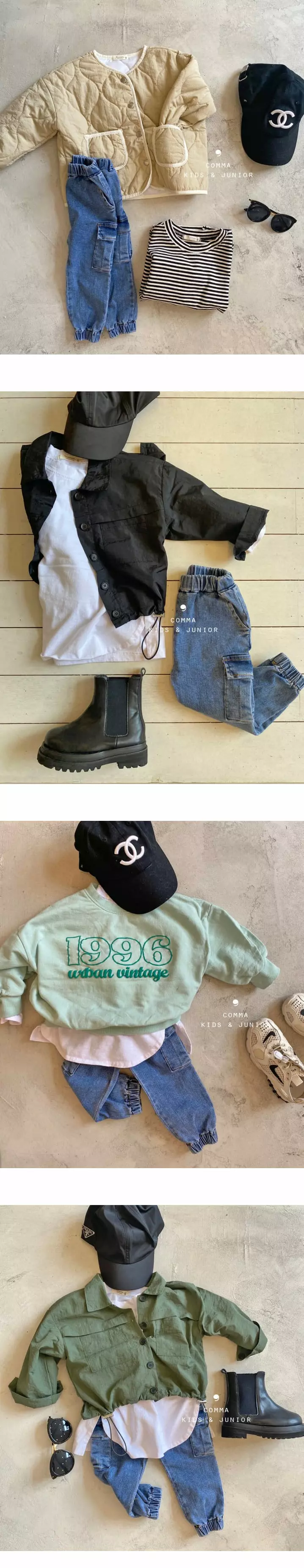 Comma - Korean Children Fashion - #designkidswear - Dneim Cargo Pants - 3