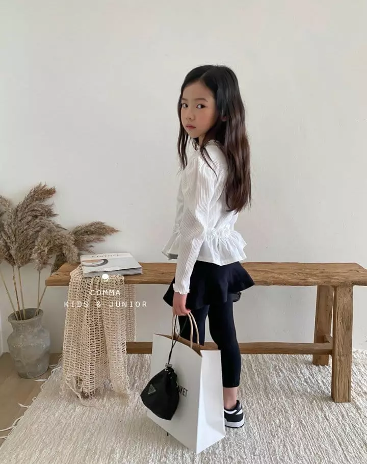 Comma - Korean Children Fashion - #fashionkids - Daily Denim Skirt Leggings - 7
