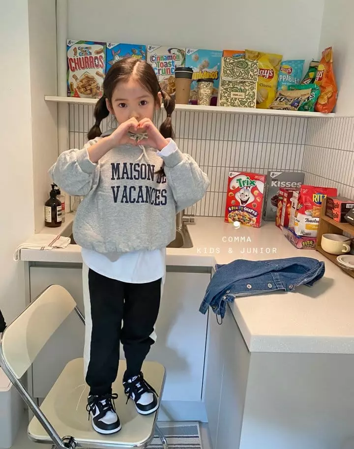 Comma - Korean Children Fashion - #kidsshorts - Masion Hoody Sweatshirt - 9
