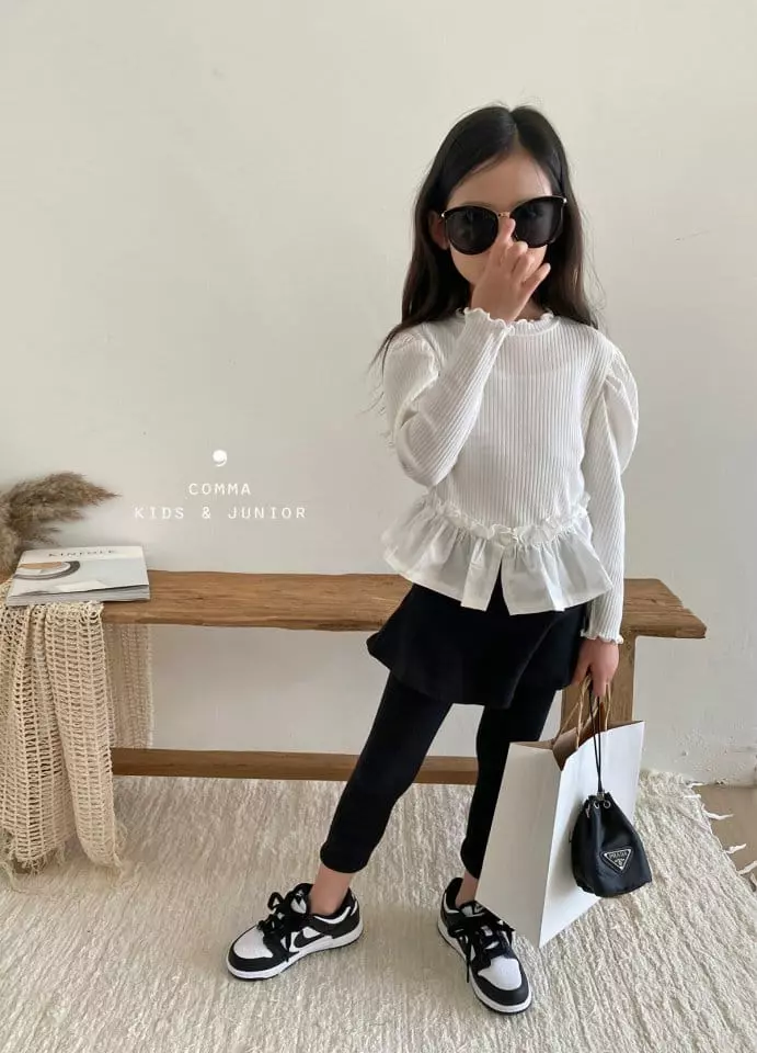 Comma - Korean Children Fashion - #kidsshorts - Daily Denim Skirt Leggings - 8