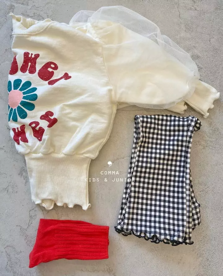 Comma - Korean Children Fashion - #kidsstore - Mesh Sleevws Sweatshirt - 3