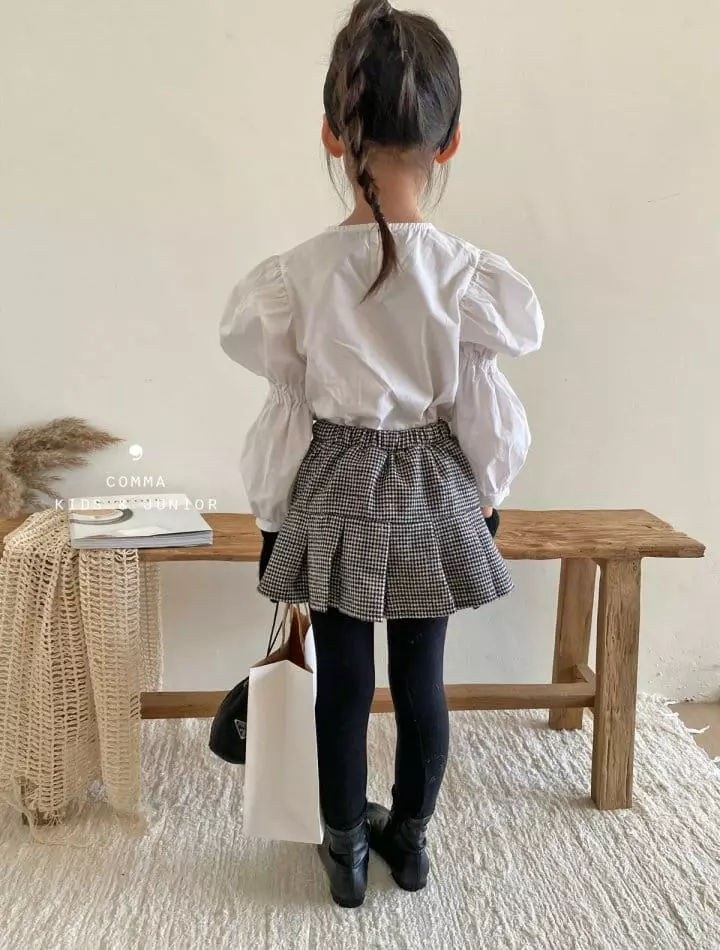Comma - Korean Children Fashion - #magicofchildhood - Small Check Leggings - 3